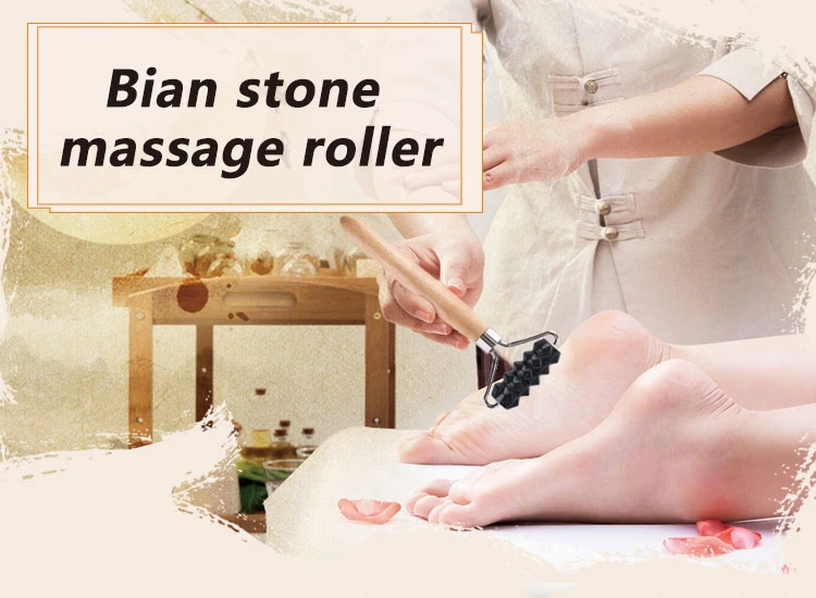 Wholesale Masajeador De Pies Best Bian Stone Gua Sha Foot Massage Roller