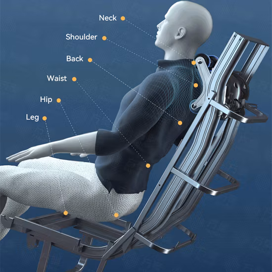 Gua Sha 4D Masaje para aliviar el dolor Stuhl Tecnología inteligente Silla de masaje de punto fijo para oficina en casa