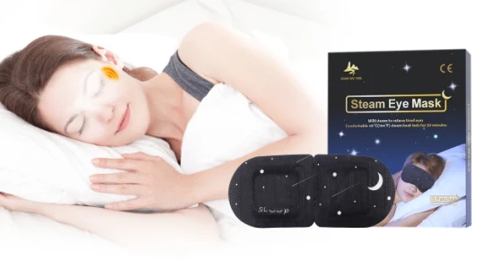 Producto básico de personalización, almohadilla calentadora automática, máscara de ojos desechable de vapor para dormir